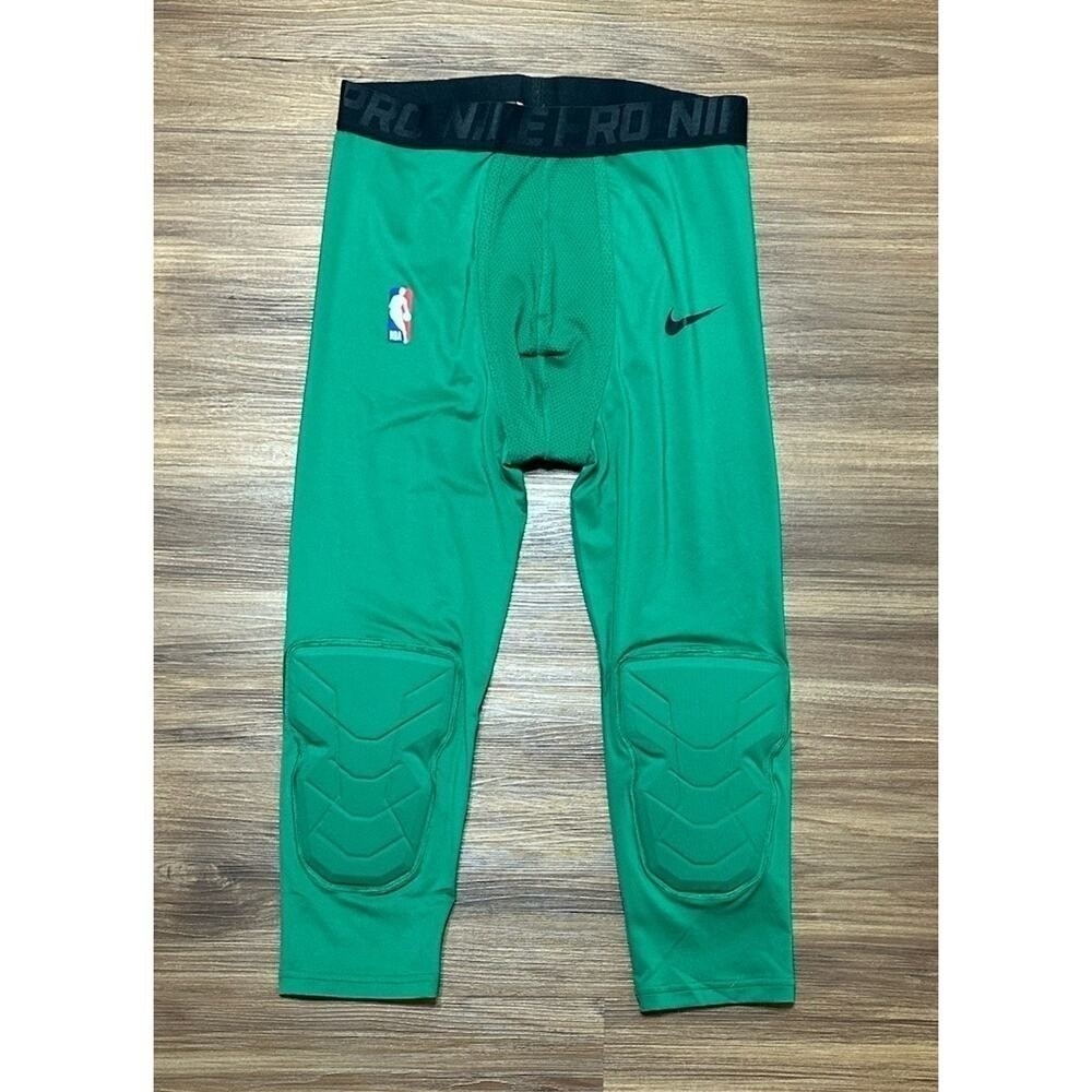 Nike Pro Hyperstrong Kyrie Irving Custom Player Padded Compression Pants Green